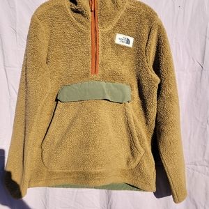The North Face Campshire Pullover Hoodie, Men's, Size Small, Brown and Green
